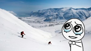 Create meme: snowboarding