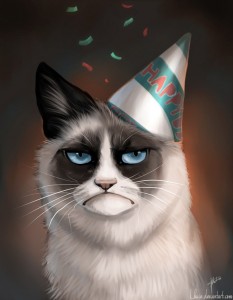 Создать мем: grumpy cat art, угрюмый кот в колпаке, grumpy cat