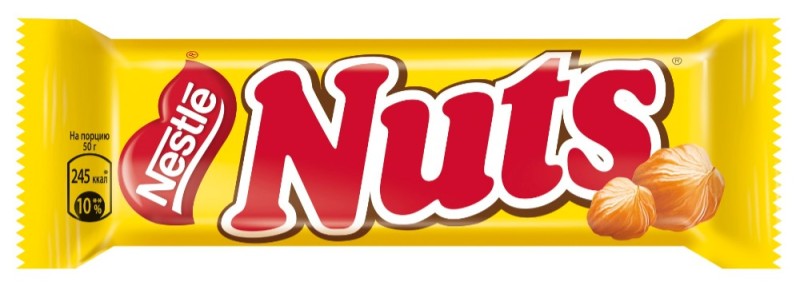 Создать мем: батончик nuts шоколадный 50г, батончик шоколадный натс nuts 50г, батончик nuts