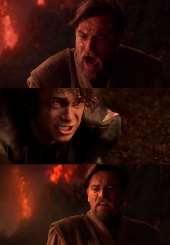 Create meme: Anakin you were the chosen one, you were the chosen one, Anakin is furious