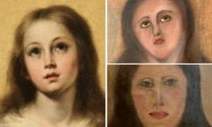 Создать мем: inmaculada concepcion de el escorial мурильо, мадонна картина, Мадонна