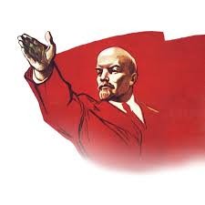 Create meme: Lenin with a hand forward, poster Lenin , hooray comrades