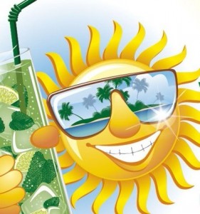 Создать мем: плакат в гостях у солнца солярий, жаркое лето, солнечного утра