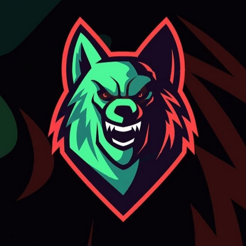 Create meme: wolf logo, team logo, anime 