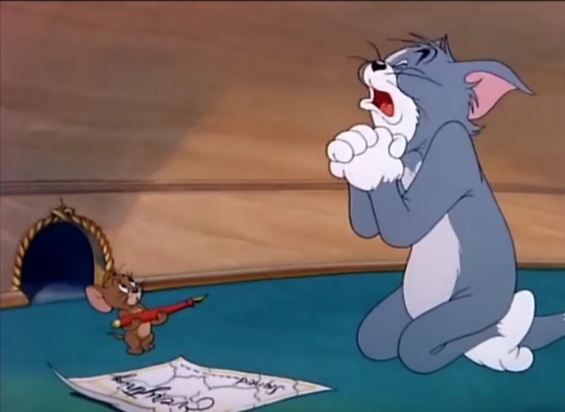 Create meme: Tom and Jerry 1949, Tom and Jerry in Paradise, Tom and Jerry 1965