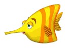Создать мем: мультяшные рыбки, рыбка, желтая рыбка