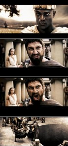 Create meme: Leonidas the 300 Spartans, this is Sparta
