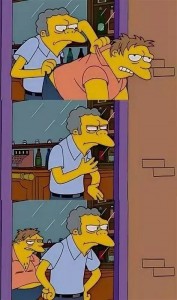 Create meme: memes the simpsons, MoE Szyslak, the simpsons movie