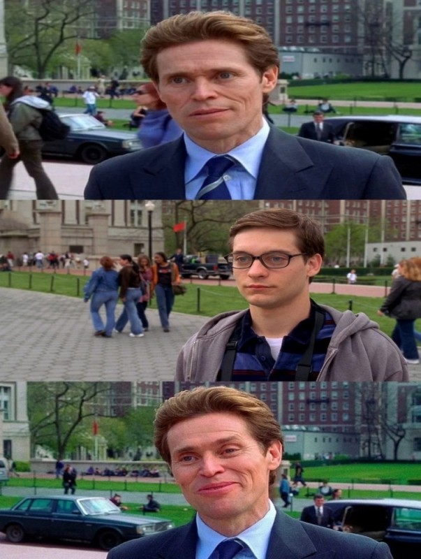 Create meme: Willem dafoe you know I kind of am too, William Defoe I kind of, a frame from the movie
