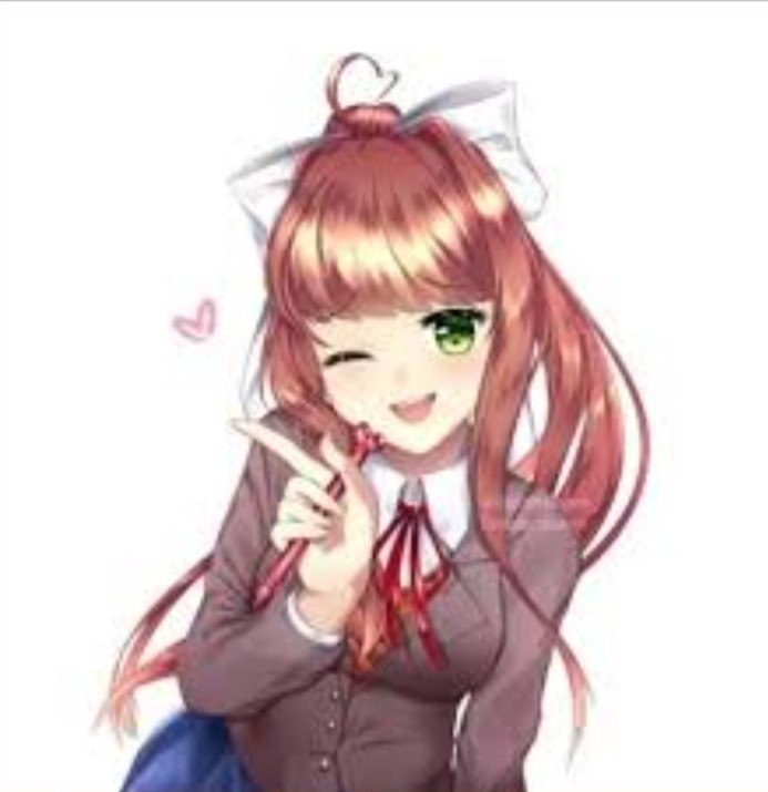 Создать мем: доки доки, ddlc monika, ddlc моника