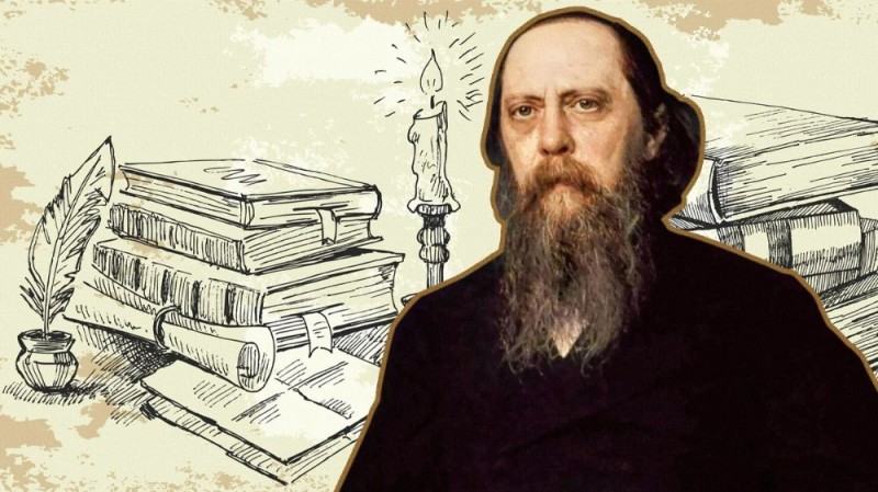 Create meme: mikhail yevgrafovich Saltykov-shchedrin, tales of saltykov shchedrin, Russian writers 