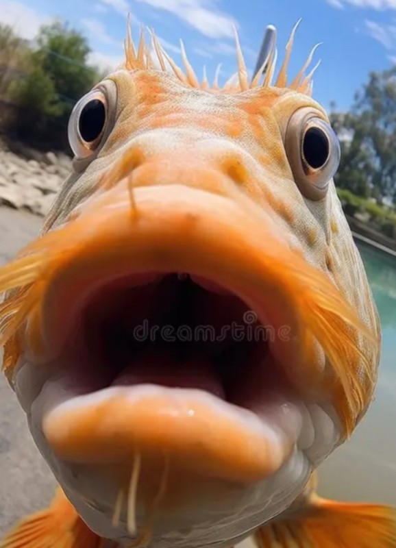 Create meme: smiling fish, lipped fish, fish 