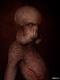 Create meme: scary alien, zbrush, evil aliens