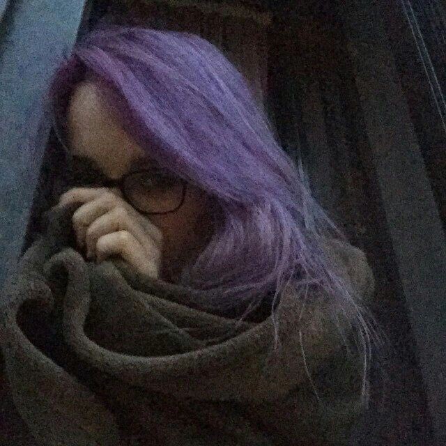 Create meme: lilac hair, purple hair color, the girl with purple hair