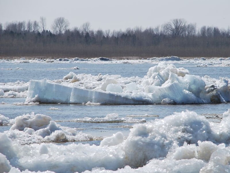 Create meme: Kama river glaciation, ice drift ob, the ice on the river