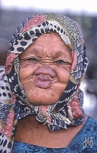 Create meme: grandma with no teeth, funny Granny, the old grandmother a funny face