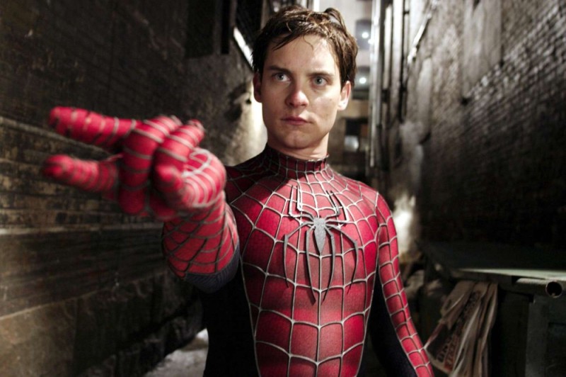 Create meme: Spider-Man, Spider-man with Tobey Maguire, spider tobey maguire
