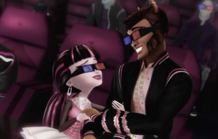 Create meme: Monster High Draculaura and Claude in the cartoon, Monster High Valentine and Draculaura, Monster high Draculaura and Claude