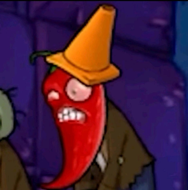 Create meme: hot jalapeno pepper from a plant against zombies, plants vs zombies jalapeno, chili pepper plants vs zombies