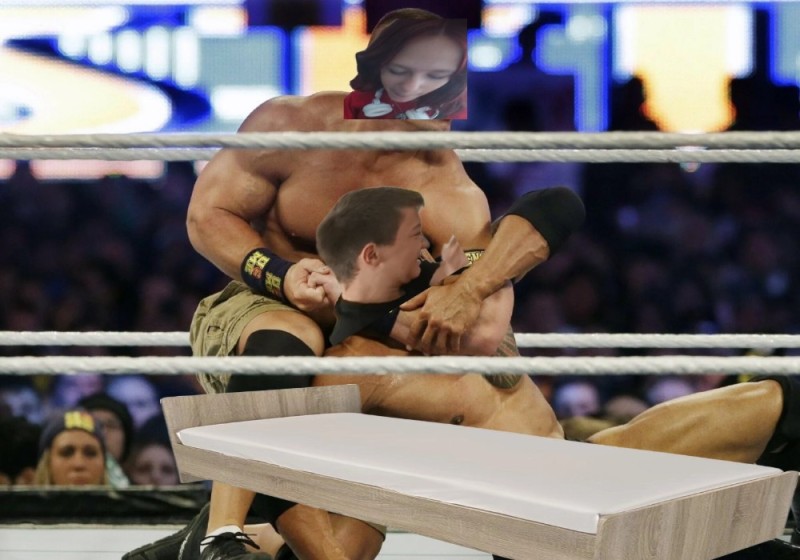 Create meme: John Cena wrestling, Dwayne Johnson, Dwayne Johnson and John Cena