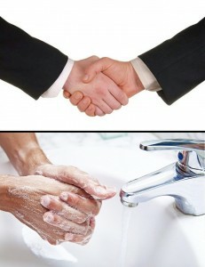 Create meme: handshake, to wash hands, hands with soap and water