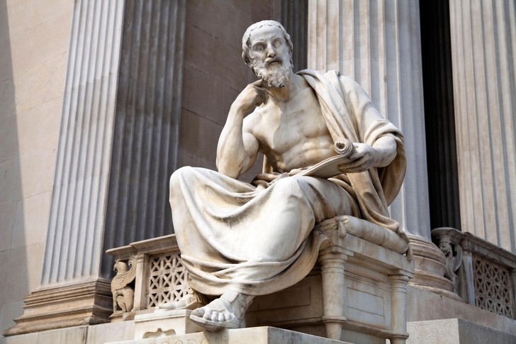 Create meme: Herodotus, Herodotus and Thucydides, herodotus statue in vienna,