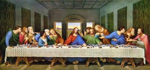 Create meme: picture Jesus at the table, The Last Supper, the last supper