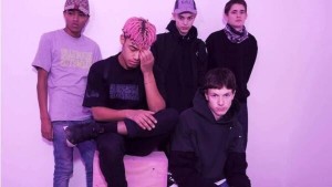 Создать мем: yung lean, why don't we группа, текст