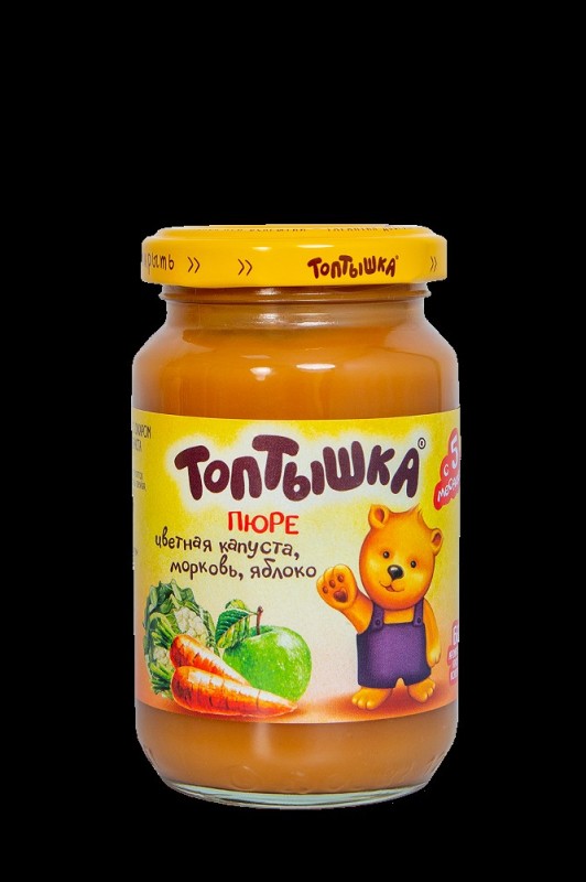 Create meme: toptyshka puree, baby food puree , puree for children