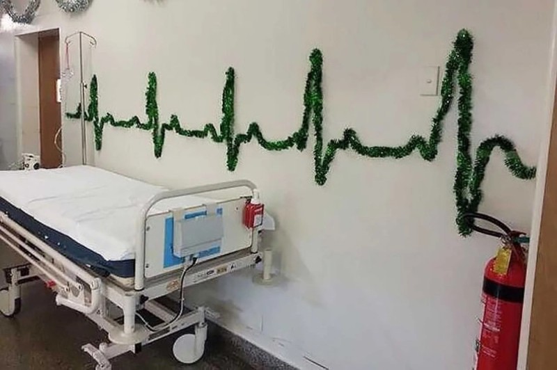 Create meme: New Year in the hospital, jokes in the hospital, New year in the hospital jokes