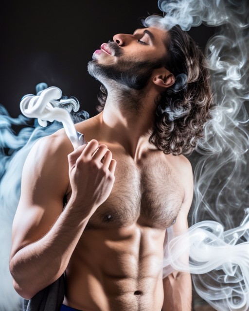 Create meme: vaping , tobacco smoke, male 