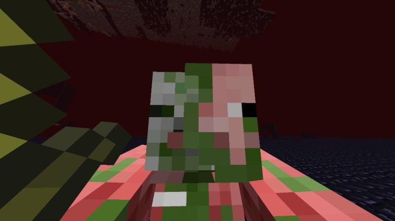 Create meme: zombie pigman minecraft, Minecraft zombie pig, swinozombi from minecraft