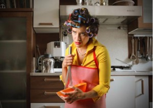 Create meme: housewife retro, housewife, typical housewife photo