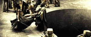 Create meme: this is Sparta original, 300 Spartans well, 300 Spartans the pit
