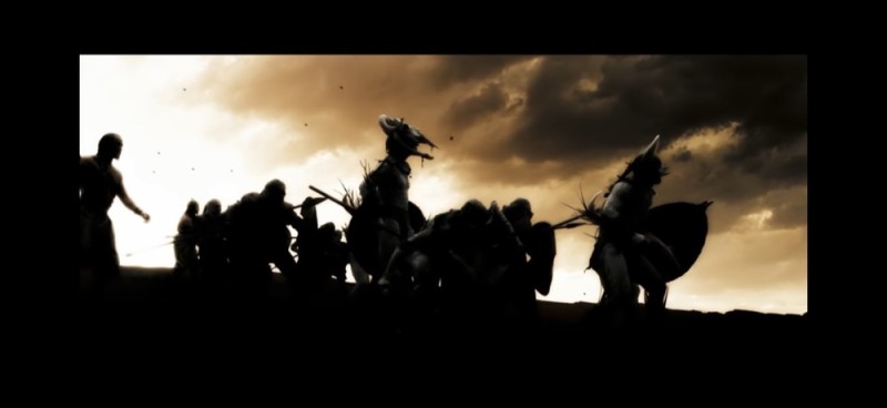 Create meme: 300 spartans rhinoceros, Persian army 300 Spartans, Xerxes' army of 300 Spartans