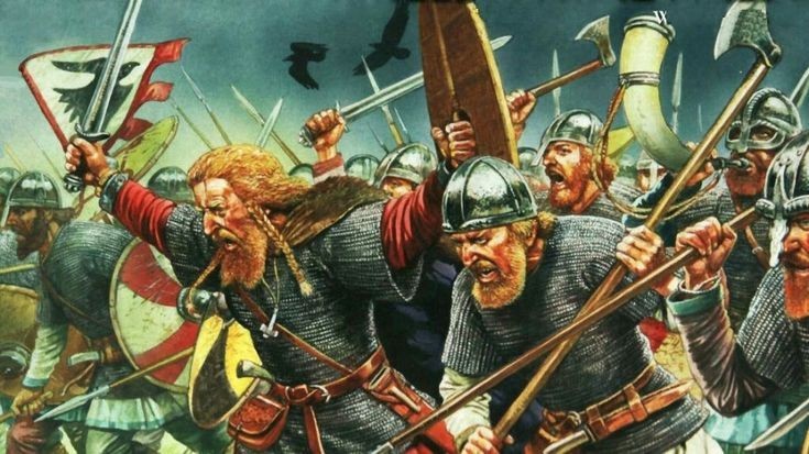 Create meme: viking sword, vikings and Slavs, viking battle