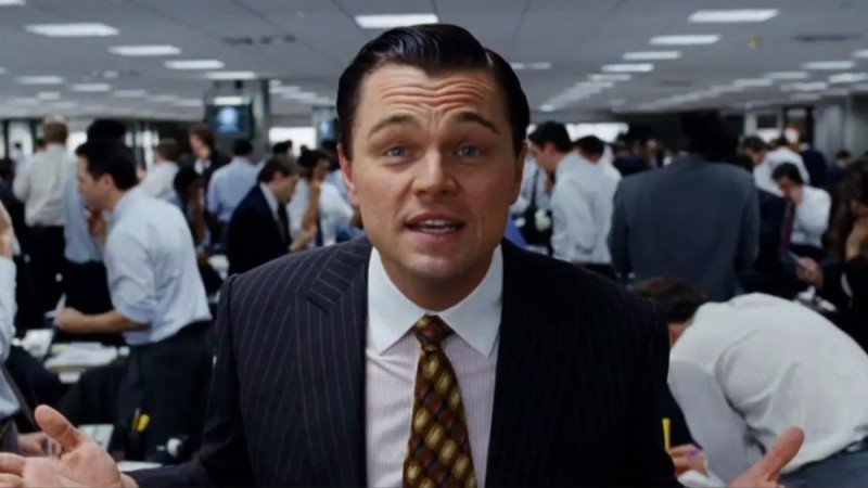 Create meme: the wolf of wall street, speaking club, Jordan Belfort 