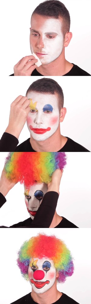 Create meme: clown makeup, clown makeup meme, memes clown