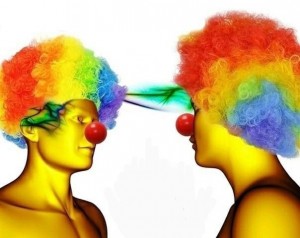 Создать мем: clown to clown communication, clown to clown conversation, клоун