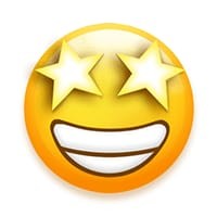 Create meme: emoticons Emoji, Emoji stars png, smiley with stars in the eyes