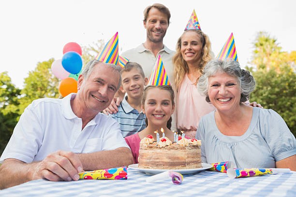 Create meme: cake family, The family is celebrating a birthday, celebrating a birthday in the family
