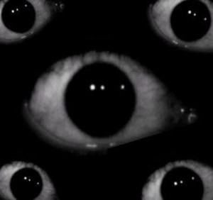 Создать мем: eye dreamcore on black screen, темнота, страшные глаза в темноте