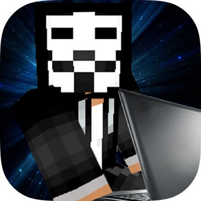 Create meme: hacker in minecraft, minecraft hacker, hacker from minecraft