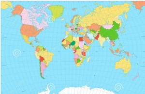 Создать мем: карта мира, политическая карта, политическая карта мира без названий