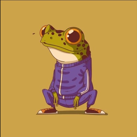 Создать мем: лягушка иллюстрация, лягушка курит, принт лягушки
