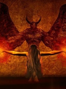 Создать мем: хранитель равновесия между адом и раем, дьявол встречает, демон