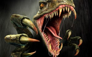 Create meme: raptor, monsters, dinosaur