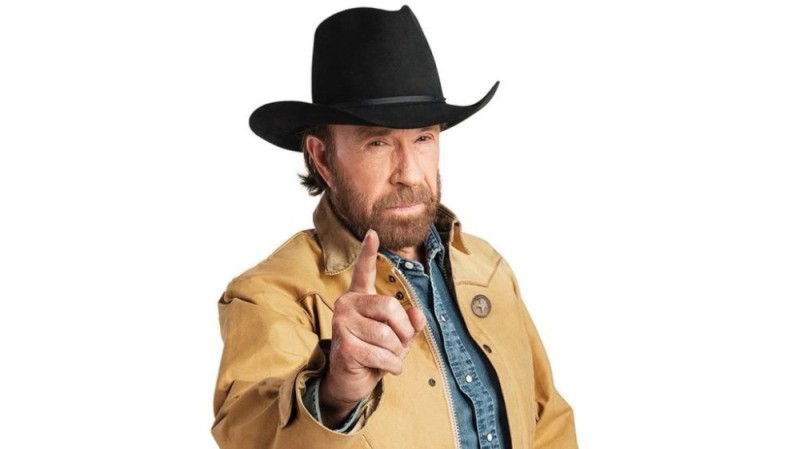 Create meme: Chuck Norris , cool walker trial by fire, Chuck Norris cowboy