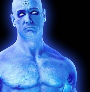 Create meme: keepers, blue man, watchmen