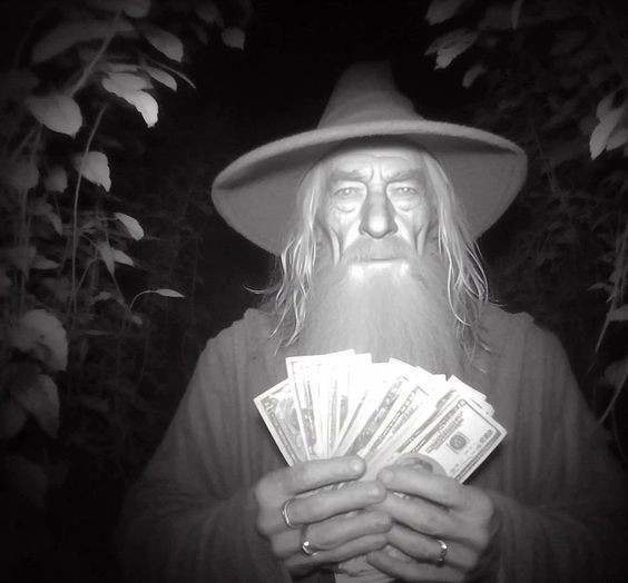 Создать мем: пендальф серый, gandalf, shadow wizard money gang